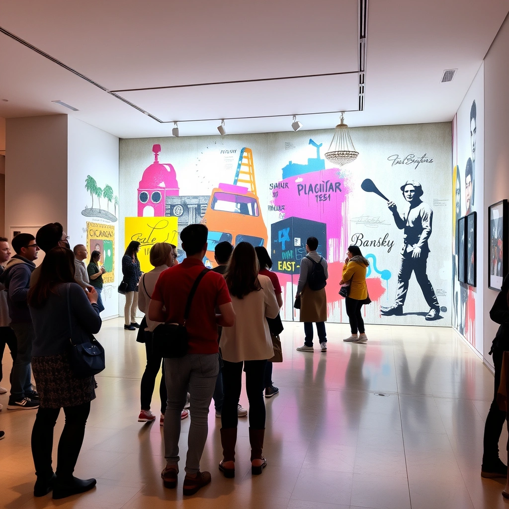 A Arte de Rua de Banksy Desafia Convenções em Exposição Itinerante